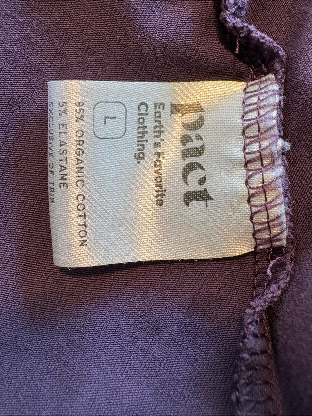 Pact Organic Cotton Twist Back Midi Dress L Pockets Sustainable - Picture 6 of 7